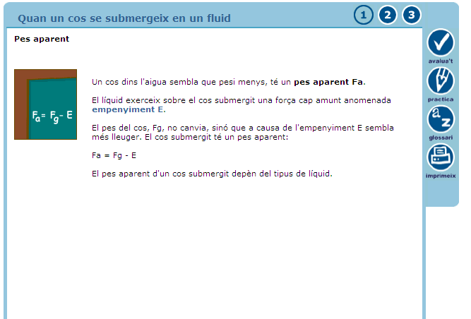 Quan un cos se submergeix en un fluid | Recurso educativo 33397