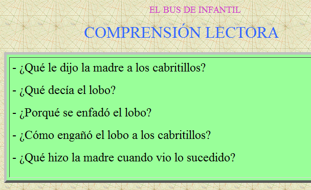 Con Mayúsculas: Los siete cabritillos y el lobo | Recurso educativo 33845