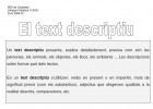 El text descriptiu | Recurso educativo 35083