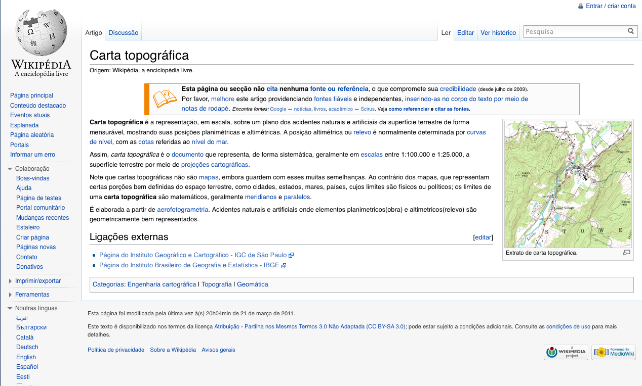 Carta topográfica | Recurso educativo 35848