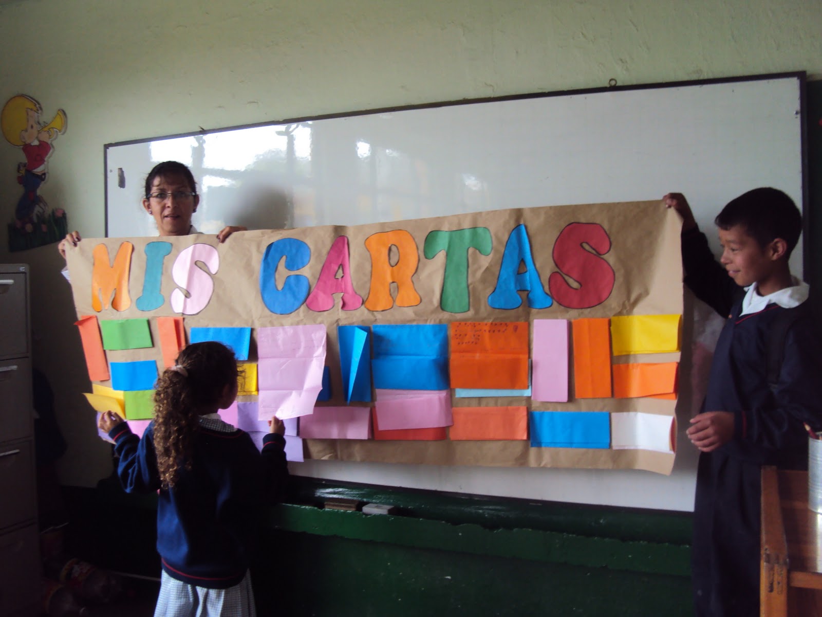 Imagen: mural de cartas | Recurso educativo 36402