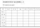 Exercicis d'àlgebra | Recurso educativo 37007