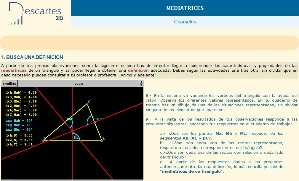 Definición de mediatriz | Recurso educativo 37121