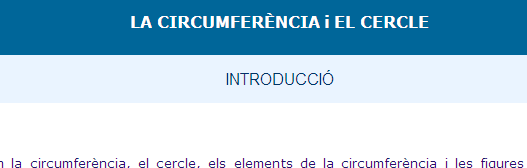 La circumferència i el cercle | Recurso educativo 37263