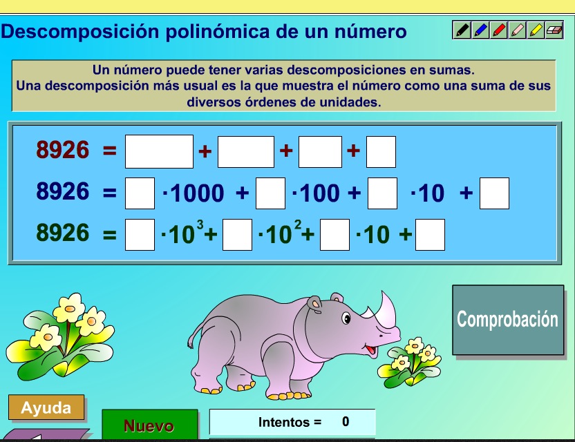 La descomposición polinómica de un número | Recurso educativo 37298