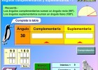 Ángulos complementarios y suplementarios | Recurso educativo 37341