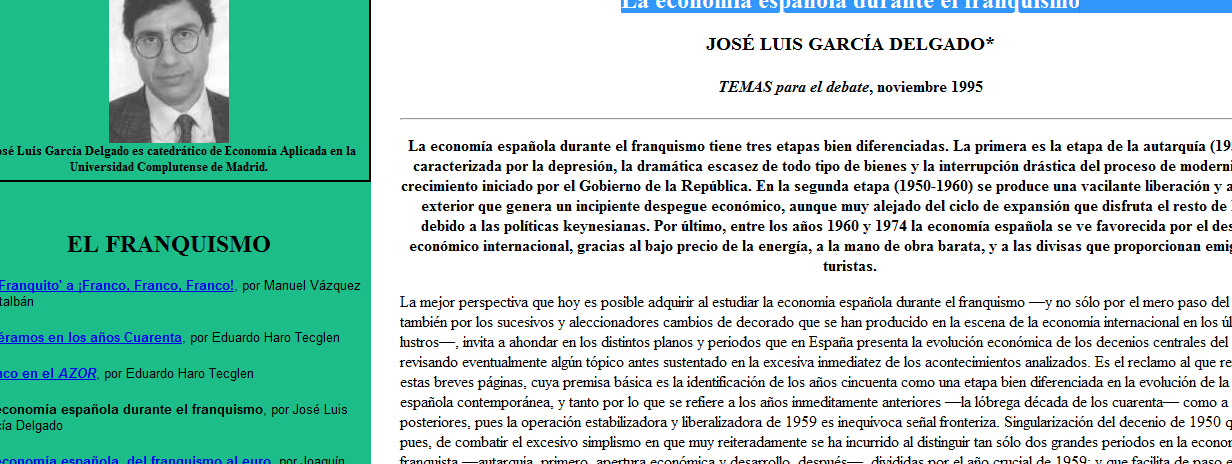 La economía española durante el franquismo | Recurso educativo 37810