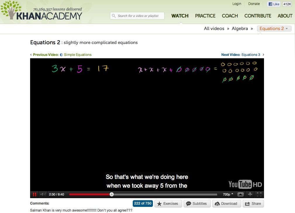 Video: Equations 2 | Recurso educativo 40255