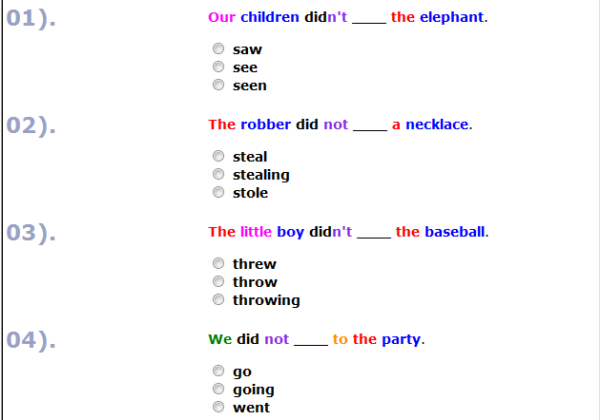 Simple past (irregular verbs) | Recurso educativo 40405