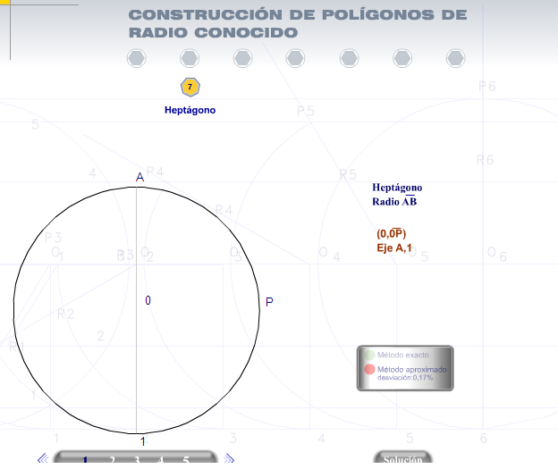 Construcción de polígonos de radio conocido | Recurso educativo 41861