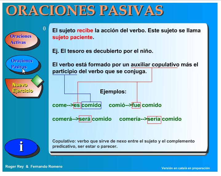 Oraciones Pasivas | Recurso educativo 42675