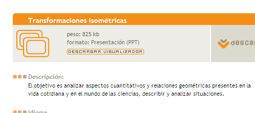 Transformaciones isométricas | Recurso educativo 44360