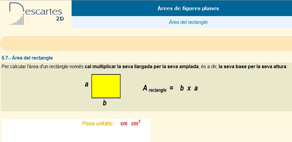 Àrees de rectangles | Recurso educativo 44367