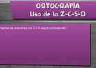 ¿Con Z, C o S? | Recurso educativo 44846