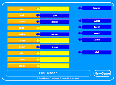 Game: Past tense | Recurso educativo 49947