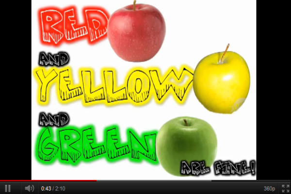 Song: I love apples | Recurso educativo 50325