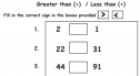 Comparisons: greater than and less than (2) | Recurso educativo 52584