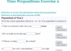 Time prepositions exercise (2) | Recurso educativo 61941