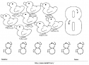 Ficha Matemáticas: El número 8 | Recurso educativo 24335