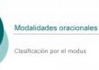 Modalidades oracionales | Recurso educativo 27789