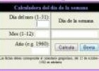 Calculadora del día de la semana... | Recurso educativo 4179