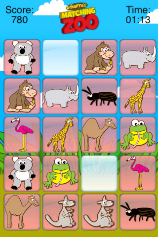 Giraffe's matching zoo | Recurso educativo 63612