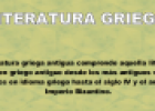 Literatura Griega | Recurso educativo 73059