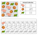 Animals picture graph worksheet | Recurso educativo 79979