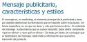 Mensaje publicitario: características y estilos | Recurso educativo 85759