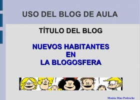 Uso del blog de aula | Recurso educativo 95048