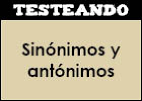 Sinónimos y antónimos | Recurso educativo 351559