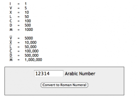 Calculadora de nombres romans | Recurso educativo 403535