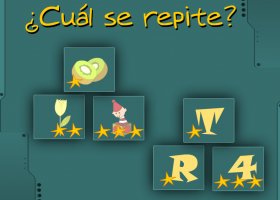 Juego de buscar la imagen repetida para desarrollar la memoria en niños de 3 a 6 años : 05 | Recurso educativo 404970