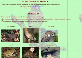 Els vertebrats de Menorca | Recurso educativo 612969