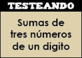 Sumas de tres números de un digito | Recurso educativo 675905