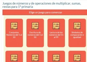 Juegos de números, multiplicar, sumas y restas para niños de primaria | Recurso educativo 730319