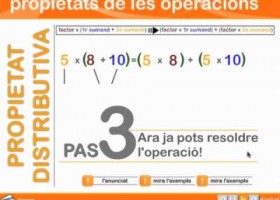 AUKAdigital: la propietat distributiva de la multiplicació. | Recurso educativo 731328