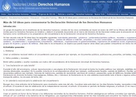 Más de 50 ideas para conmemorar la Declaración Universal de los Derechos | Recurso educativo 734740