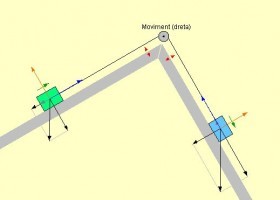 Equilibri de dos cossos en plans inclinats | Recurso educativo 737588