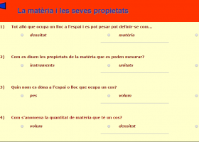 Exercicis sobre la matèria i les seves propietats | Recurso educativo 737772