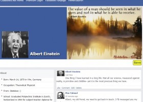 Facebook de Albert Einstein | Recurso educativo 748586