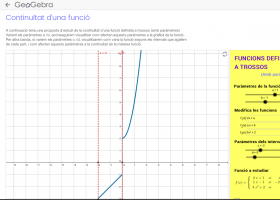Continuïtat d'una funció definida a trossos | Recurso educativo 757051