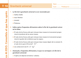 Gravitació universal | Recurso educativo 744562