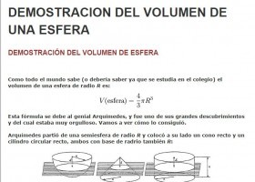 Demostració del volum d'una esfera | Recurso educativo 761404