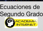 Ecuaciones de Segundo Grado | Recurso educativo 763486