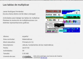 Las tablas de multiplicar | Recurso educativo 771630