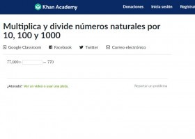 Multiplica y divide números naturales por 10, 100 y 1000 | Recurso educativo 772679