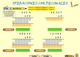 Operaciones con números decimales | Recurso educativo 773166