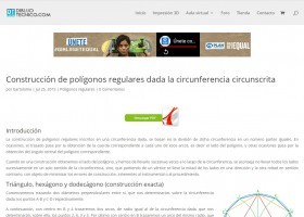 Polígonos regulares dada la circunferencia circunscrita | Recurso educativo 773696