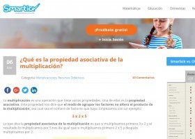 Qué es la propiedad asociativa de la multiplicación? | Recurso educativo 774201